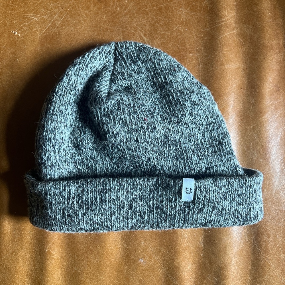 Upstate Stock Ragg Wool Beanie in Charcoal Melange